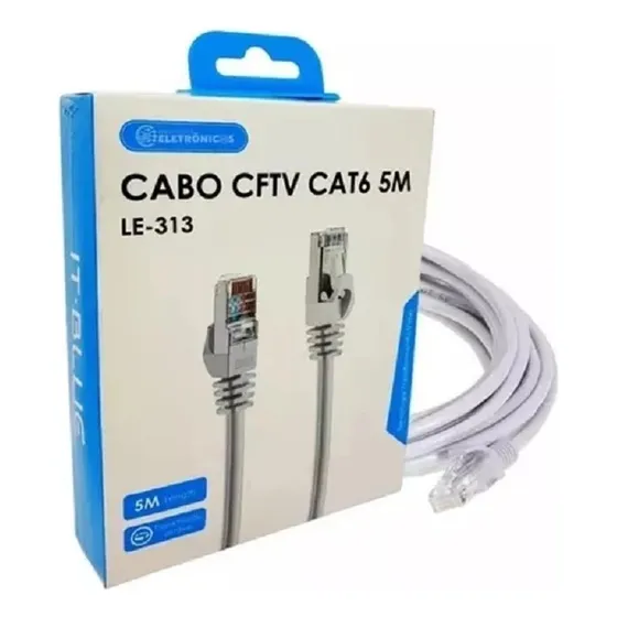 Cabo De Rede Cftv Cat6  It Blue 5m