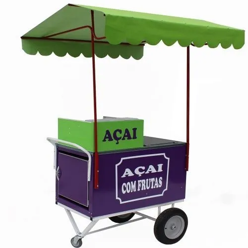 Carrinho De Açaí  Com Isolamento Térmico E Com Gelox