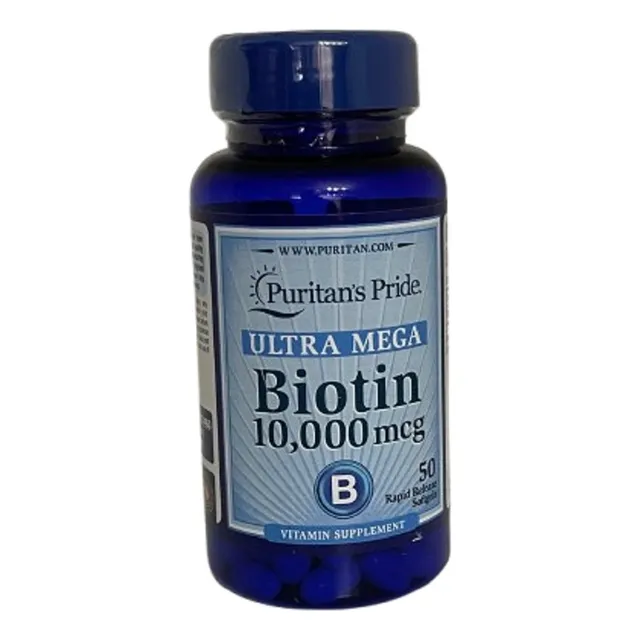 Biotin Ultra Mega 10000mcg  50softgels  Puritan´s Pride