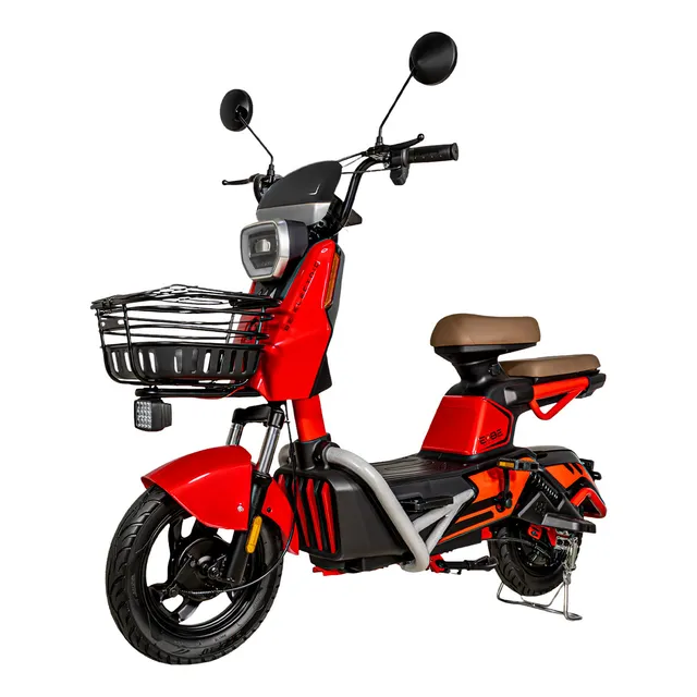 Bicicleta Electrica Moto Bici Scooter 3 Vel 55km/h 500w 12v Color Rojo