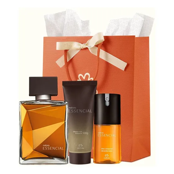 Natura Essencial Clássico Perfume, Deo Corporal E Shower Gel | Presente