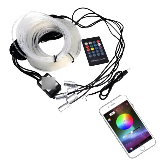 Hilo De Neón ( Fibra Óptica) Tablero De Auto Led App