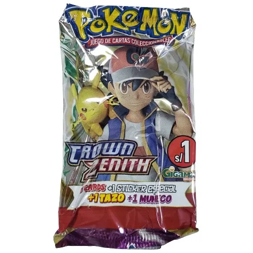 Cards Pokemon Crown Zenith Paquete X 25 Sobres