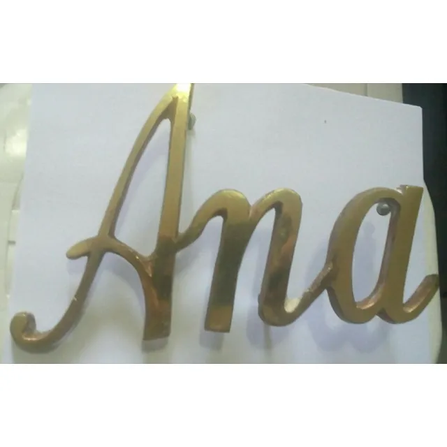 Nombre Casa  Letras En Bronce Ana