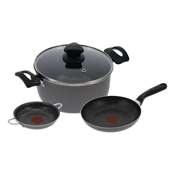 Batería Cocina Imusa Start 4 Piezas Color Gris Oscuro