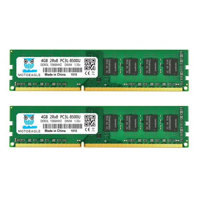 Memoria Ram 8gb (2x4gb) Ddr3 1066mhz Verde Motoeagle