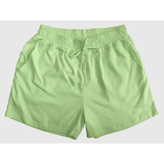 Short Aleshandra Lino Natural Mujer Corto 2024