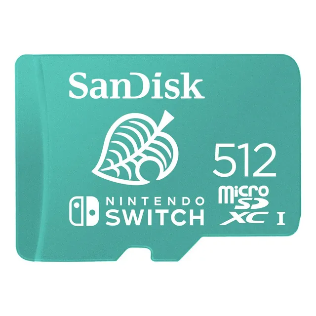 Tarjeta de memoria microSD Sandisk de 512 GB para Nintendoswitch