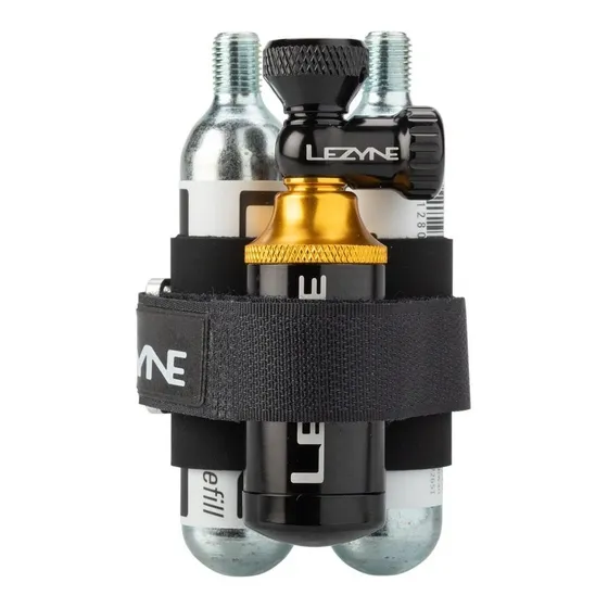 Bomba De Co2 Y Kit De Reparación Tubeless Co2 Blaster Lezyne Color Negro