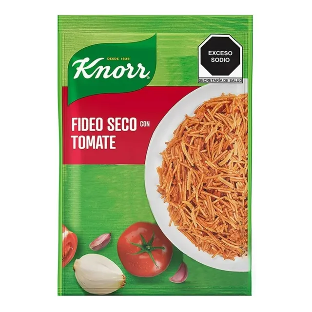 Sopa Knorr Fideo Seco Con Tomate 156 G