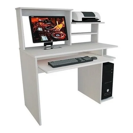 Escritorio Mosconi 709 para pc de melamina de 101 cm x 121 cm x 45 cm color venezia