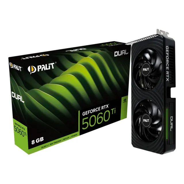 Placa De Video Palit Geforce Rtx 5060 Ti Dual 8gb Gddr7 Vx