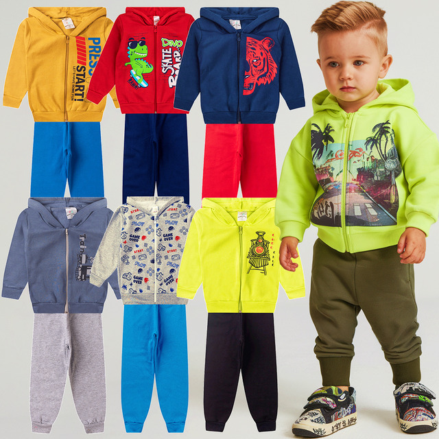Lote Moletom Infantil Menino 4 Peças Com Capuz E ZĂper Lote Moletom Infantil Menino 4 Peças Com Capuz E ZĂper