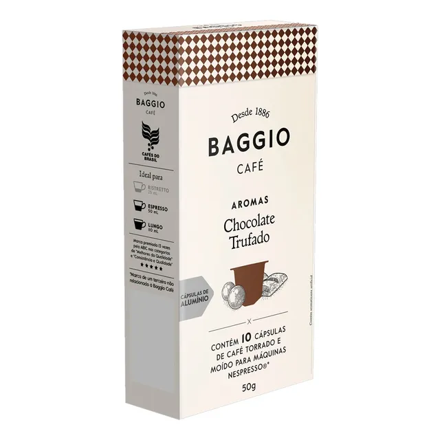 Café Baggio Cápsula Torrado E Moído Chocolate Trufado 50g