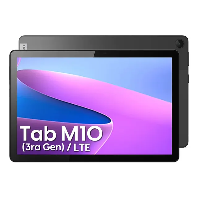 Tablet Lenovo M10 3ra 4g Lte Chip 64gb 4gb Ram + Cover Color Negro