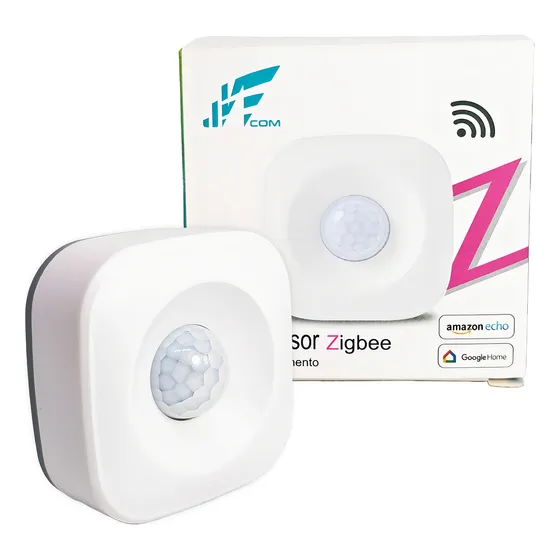 Sensor De Movimento Inteligente Zigbee Detecta Ate 5m Cor Branco