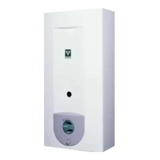 Calefon Volcan 14 L Gas Natural Gta Orbis 315brv Color Blanco Tipo De Gas Gn