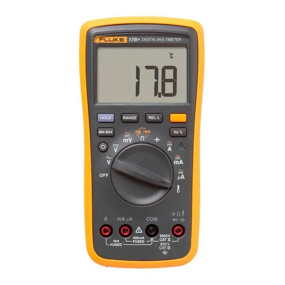 Multímetro Digital Portátil Cat Iii 17b+ Fluke