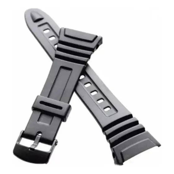 Pulseira De Relógio Compatível Casio W96 W-96w-96h Preto Largura Da Pulseira 26