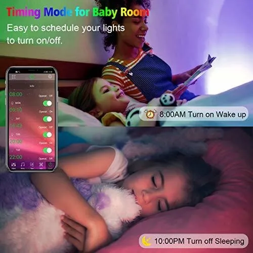 Llevada Tira Ultra Larga Musica Rgb 50ft