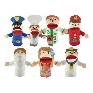 Fantoche Das ProfissÔes Kit Com 7 Personagens Fantoche Das ProfissÔes Kit Com 7 Personagens