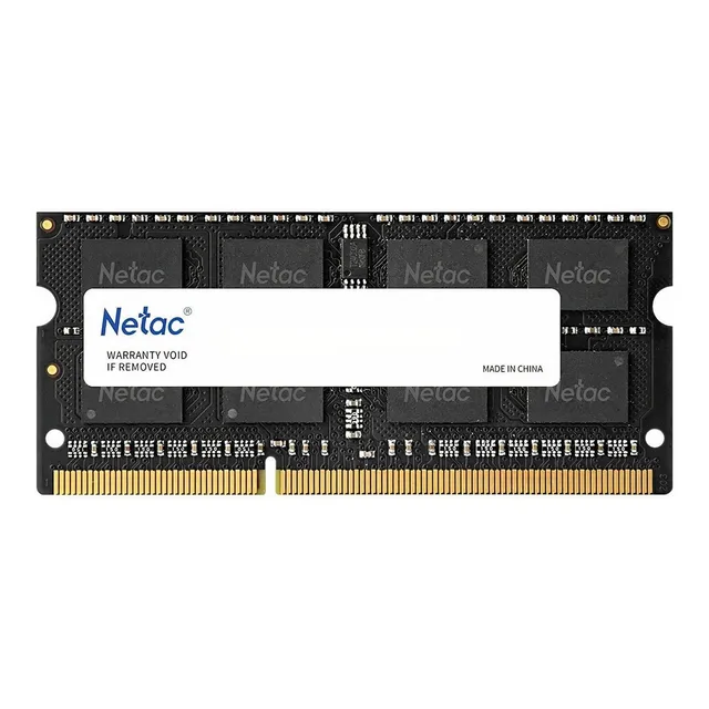 Memoria RAM Sodimm DDR3L 8Gb 1600Mhz, Netac Basic NTBSD3N16SP-08, Color Negro - Para Notebook