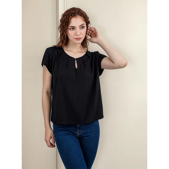 Blusa Lyne - Nébula - Negro