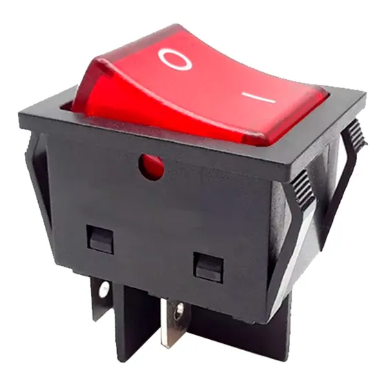 10 Unidades Llave Tecla 15a 250vac On-off Spst 4 Patas C/luz