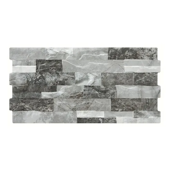 Revestimiento Español Imitación Piedra Bera Gris 25x50 Mate