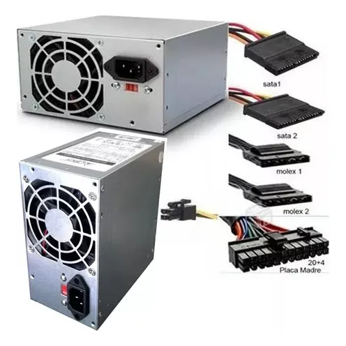 Fuente De Poder Para Pc 525 W 24 Pines*promo*