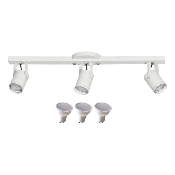 Aplique Pared Techo 3 Spot Ferrolux Granada Con Dicro Led 7w