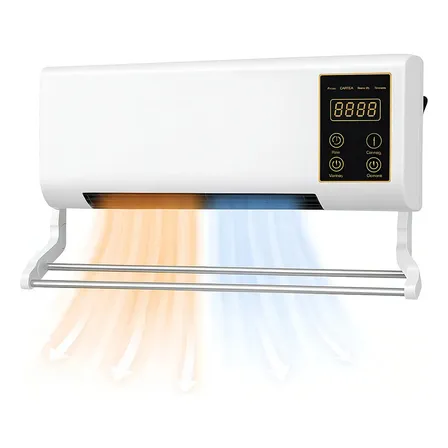 Calefactor de Pared Aire Frío Calor 1800w con Control Remoto blanco