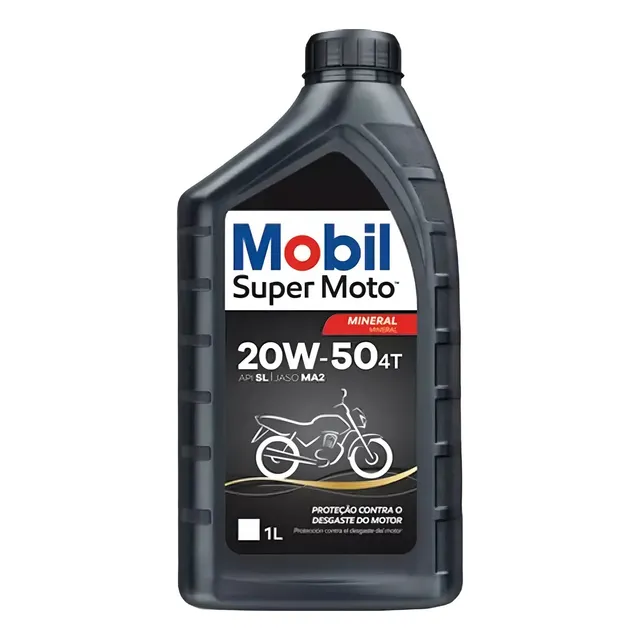 Óleo De  Motor Mobil Super Moto 4t 20w-50 Mineral 1 Litro