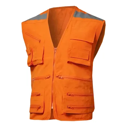 Chaleco Geologo Poplin Cinta Reflectante Colores Disponibles