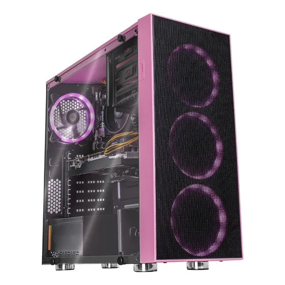 Xtreme Pc Gaming Amd Radeon Rx 6600 Ryzen 5 5500 16gb Ssd 500gb Wifi Pink