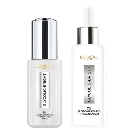 Pack L'oréal Paris Glycolic Bright Serum 30ml + Glycolic ... Todo Tipo De Piel Día/noche