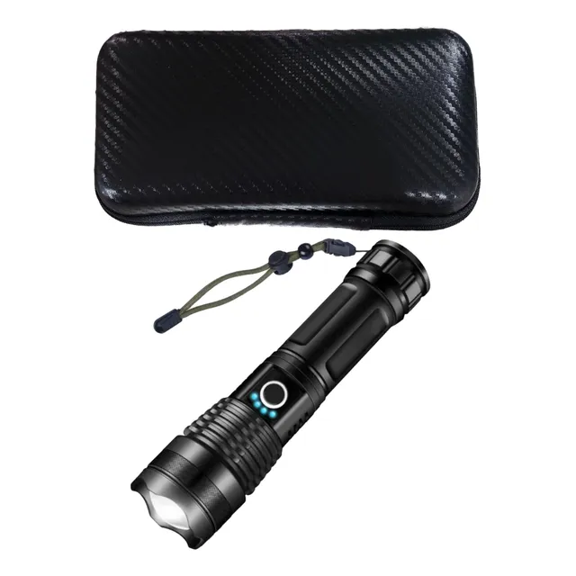 Linterna Led Tactica Recargable Potente Usb Zoom 5000 Lum