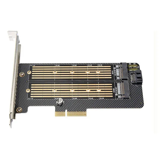 Adaptador Dual Ssd Nvme Pcie Para Pc Sata M.2 Ngff