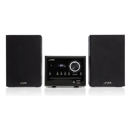 Minicomponente Jazz Audio DM-1803B negro con bluetooth -