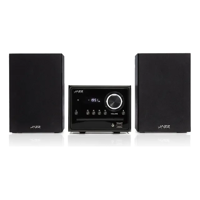 Minicomponente Jazz Audio DM-1803B negro con bluetooth -