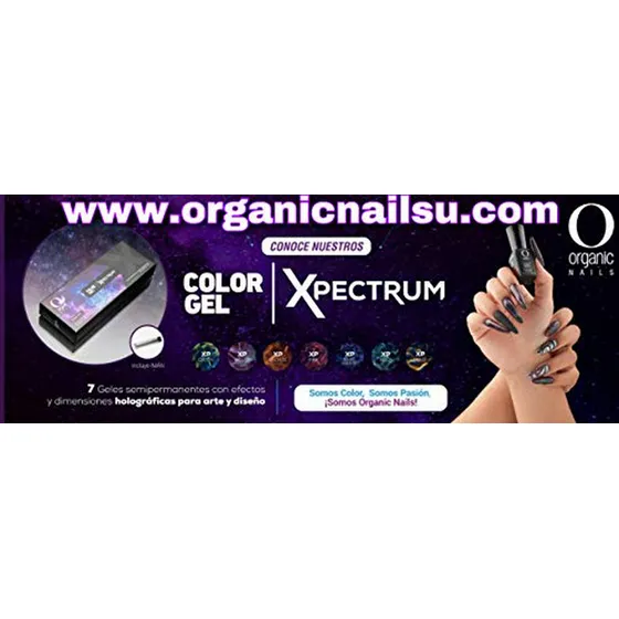 Kit De Gel Color Xpectrum Organic Nails 7 Botes 7.5 Ml