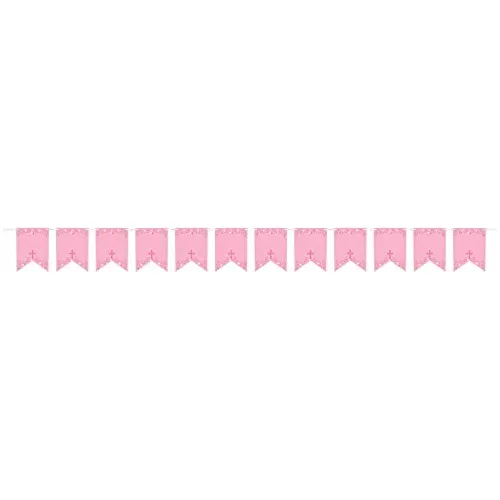 Banderín Personalizado De Primera Comunión Rosa 1 Paq...