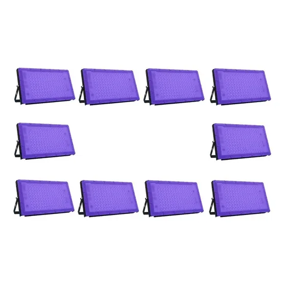 Reflector Led 50w Luz Negra Neon Uv Ultravioleta 10 Piezas