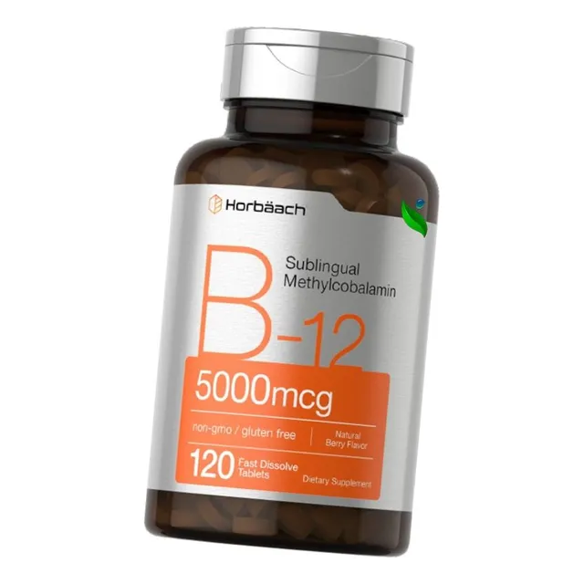 Vitamina B12 Sublingual 5,000mcg Metilcobalamina - 120 Tabs