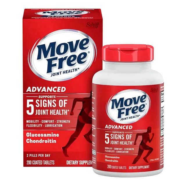 Move Free Advanced  5 Acción  200 Tabletas Recubiertas