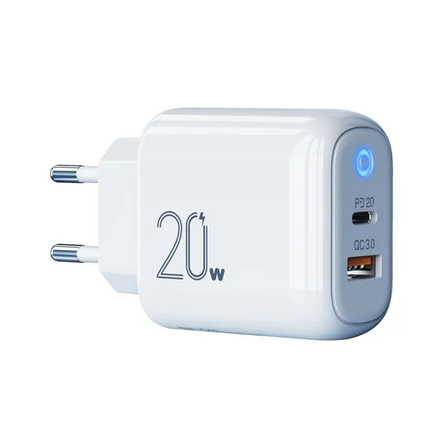 Cargador Enchufe Doble 20w Carga Rápida Para iPhone/iPad