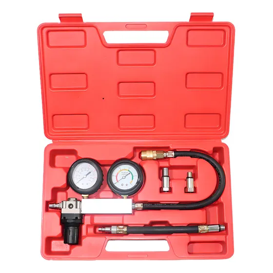 Medidor De Presión Y Fugas Gadnic 0-100 Psi Con Manguera