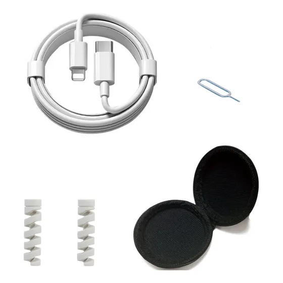 2m Cable Para iPad iPhone 5 6 7 8 X Se 11 12 13 14 De Carga Rápida Conjunto