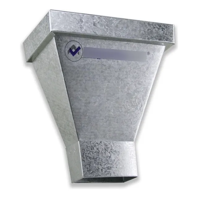 Recibidor Embudo Común Galvanizado De Desagüe Zingueria