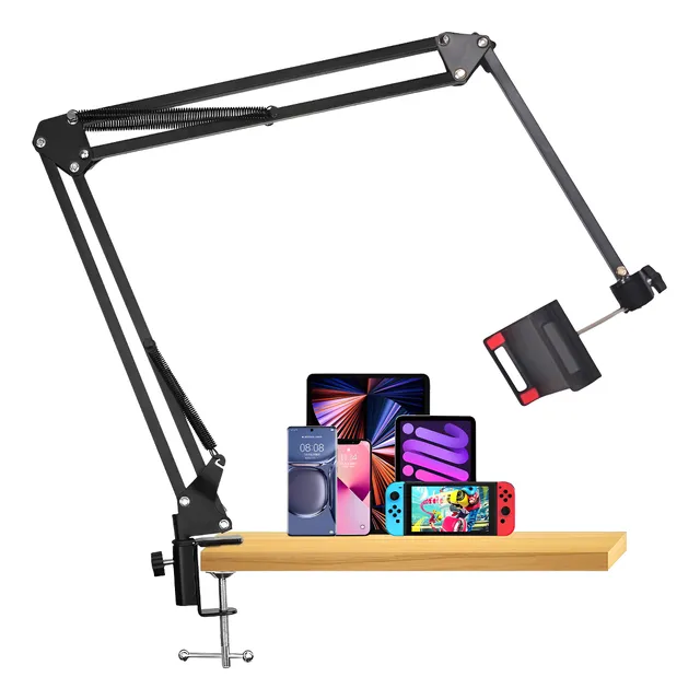 Soporte Brazo Articulado Para Celular Tablet Escritorio Cama